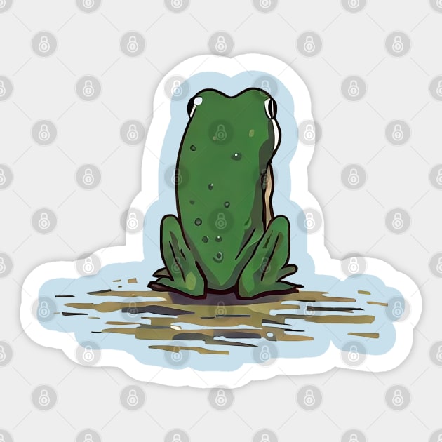 Little frog alone Sticker by Deartexclusive